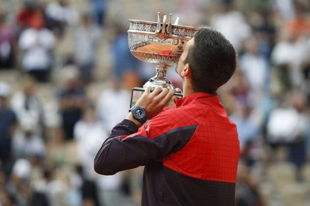 Novak Djokovic Vs Casper Ruud - Finale Simple Messieurs TENNIS : Roland-Garros 2023 - Paris - 11 06 2023 MichaelBaucher Panoramic 