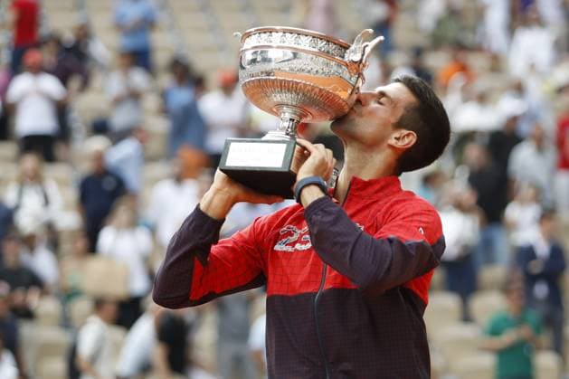 Novak Djokovic Vs Casper Ruud - Finale Simple Messieurs TENNIS : Roland-Garros 2023 - Paris - 11 06 2023 MichaelBaucher Panoramic 