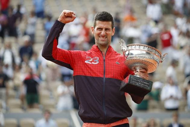 Novak Djokovic Vs Casper Ruud - Finale Simple Messieurs TENNIS : Roland-Garros 2023 - Paris - 11 06 2023 MichaelBaucher Panoramic 