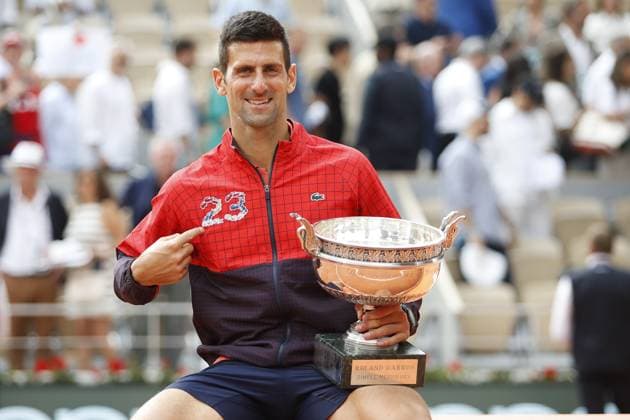Novak Djokovic Vs Casper Ruud - Finale Simple Messieurs TENNIS : Roland-Garros 2023 - Paris - 11 06 2023 MichaelBaucher Panoramic 