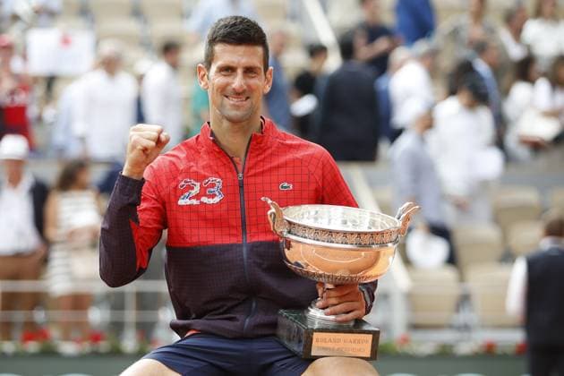 Novak Djokovic Vs Casper Ruud - Finale Simple Messieurs TENNIS : Roland-Garros 2023 - Paris - 11 06 2023 MichaelBaucher Panoramic 