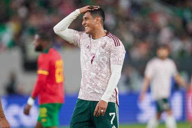 RECORD DATE NOT STATED Seleccion Mexico 2023 Mexico vs Cameroon Luis Romo of Mexico during the game Mexico (Mexican national team, Nationalteam vs Cameroon, corresponding to the Friendly match, at Snapdragon Stadium, on June 10, 2023. <br><br> Luis Romo de Mexico durante el partido Mexico (Seleccion Mexicana) vs Camerun, correspondiente al Partido Amistoso de preparacion, en el Estadio Snapdragon, el 10 de junio de 2023. SAN DIEGO CALIFORNIA ESTADOS UNIDOS  Copyright: xJorgexMartinezx 20230610223820_SMN_23_AM_MEX_CAM_ROMO269