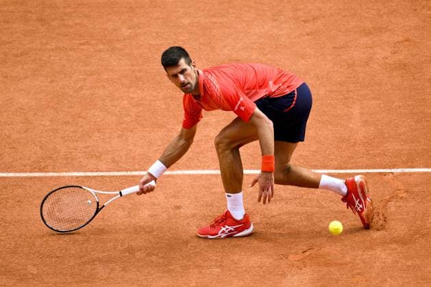 Novak Djokovic (Srb) TENNIS : Roland Garros 2023 - Finale Messieurs - Paris - 11 06 2023 JBAutissier Panoramic 