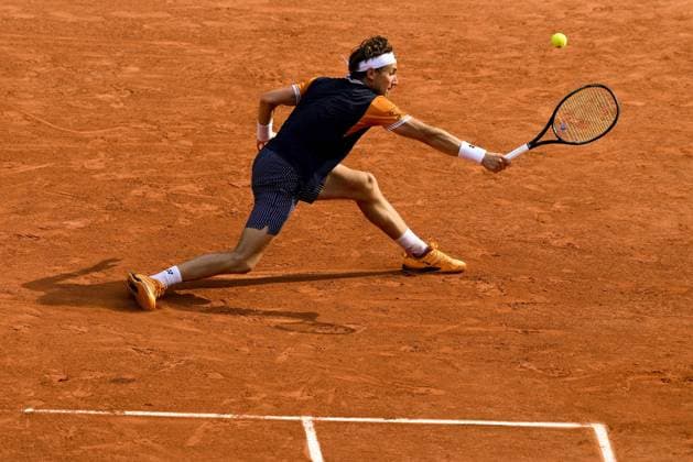 Casper Ruud (Nor) TENNIS : Roland Garros 2023 - Finale Messieurs - Paris - 11 06 2023 JBAutissier Panoramic 