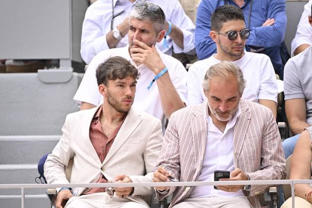 Tennis : Roland Garros 2023 - France - Finale du simple messieurs - Esteban Ocon - Pierre Galsy Tennis : Roland Garros 2023 - France - 11 06 23 ChrysleneCaillaud Panoramic 