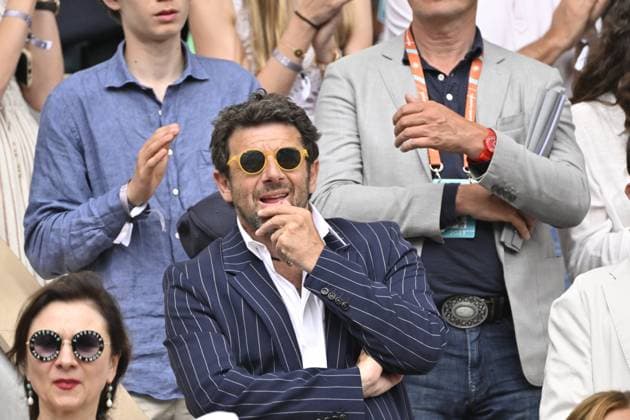 Tennis : Roland Garros 2023 - France - Finale du simple messieurs - Patrick Bruel Tennis : Roland Garros 2023 - France - 11 06 23 ChrysleneCaillaud Panoramic 