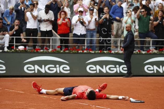 Novak Djokovic Vs Casper Ruud - Finale Simple Messieurs TENNIS : Roland-Garros 2023 - Paris - 11 06 2023 MichaelBaucher Panoramic 