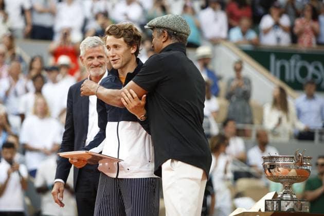 Novak Djokovic Vs Casper Ruud - Finale Simple Messieurs TENNIS : Roland-Garros 2023 - Paris - 11 06 2023 MichaelBaucher Panoramic 