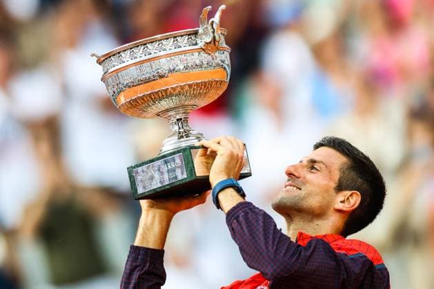 2023 French Open - Day Fifteen Novak DJOKOVIC (SER) holds the winners trophy after victory against Casper RUUD (NOR) on Philippe-CHATRIER court in the French Open Roland Garros 2013 Men s singles final, on June 11, 2023, in Paris, France. Paris France  Copyright: xIbrahimxEzzatx originalFilename:ezzat-notitle230611_npjvt.jpg