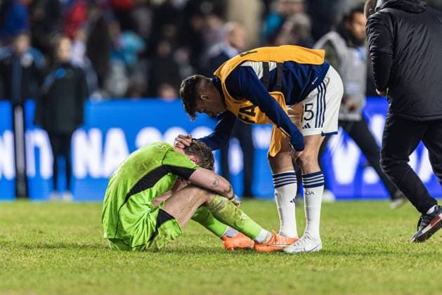 Fifa U20 World Cup Final Uruguay U20 v Italy U20 Italy s goalkeeper Sebastiano Desplanches after the Fifa U20 World Cup Final match Uruguay U20 vs Italy U20 at La Plata Stadium, Tolosa, Argentina, 11th June 2023 (Photo by Mateo Occhi News Images) Tolosa La Plata Stadium La Plata Argentina Copyright: xMateoxOcchi NewsxImagesx