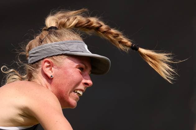 Mandatory Credit: Photo by Ryan Browne Shutterstock (13961280r) Magdalena Frech of Poland. Rothesay Open, Day One, Tennis, Nottingham Tennis Centre, Nottingham, UK - 12 Jun 2023 Rothesay Open, Day One, Tennis, Nottingham Tennis Centre, Nottingham, UK - 12 Jun 2023 Copyright: xRyanxBrowne Shutterstockx 13961280r