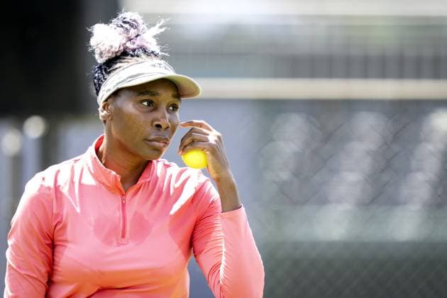 ROSMALEN - Venus Williams (USA) trains on the first day of the Libema Open tennis tournament in Rosmalen. AP SANDER KING xVIxANPxSportx xxANPxIVx 471460305 originalFilename: 471460305.jpg
