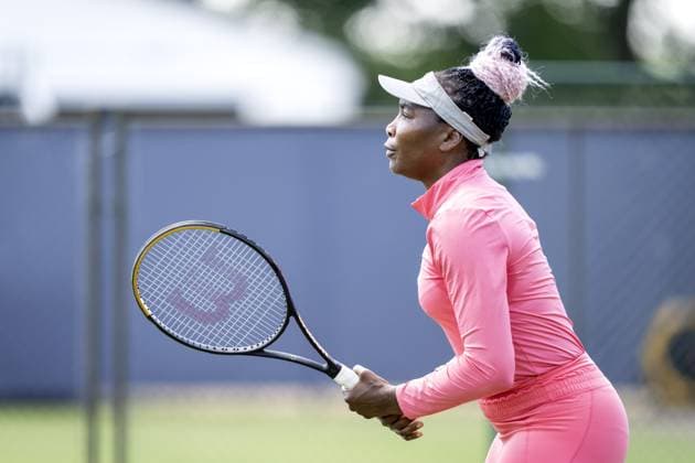 ROSMALEN - Venus Williams (USA) trains on the first day of the Libema Open tennis tournament in Rosmalen. AP SANDER KING xVIxANPxSportx xxANPxIVx 471460319 originalFilename: 471460319.jpg
