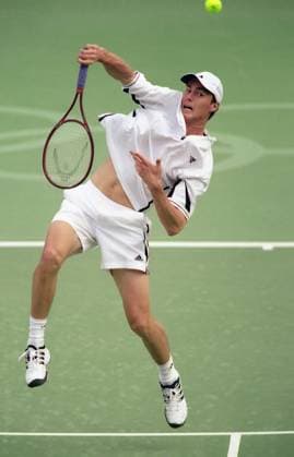September 19-27, 2000. Sydney, Australia. Swiss tennis player Roger Federer competes in the men s single tennis event during the 2000 Summer Olympics in the Tennis Centre of New South Wales. The exact date of the photograph is unknown. Robert Maximov TASS  59654838