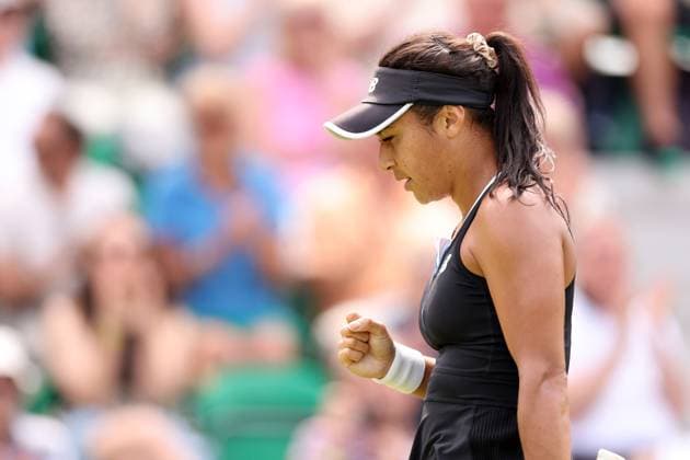 Mandatory Credit: Photo by Ryan Browne Shutterstock (13961280y) Heather Watson of Great Britain. Rothesay Open, Day One, Tennis, Nottingham Tennis Centre, Nottingham, UK - 12 Jun 2023 Rothesay Open, Day One, Tennis, Nottingham Tennis Centre, Nottingham, UK - 12 Jun 2023 Copyright: xRyanxBrowne Shutterstockx 13961280y