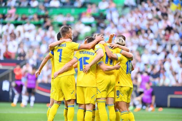 BREMEN, GERMANY - 12 June, 2023: Goal Viktor Tsyhankov. The friendly football match Germany - Ukraine at Weser Stadium  Copyright: xVITALIIxKLIUIEVx
