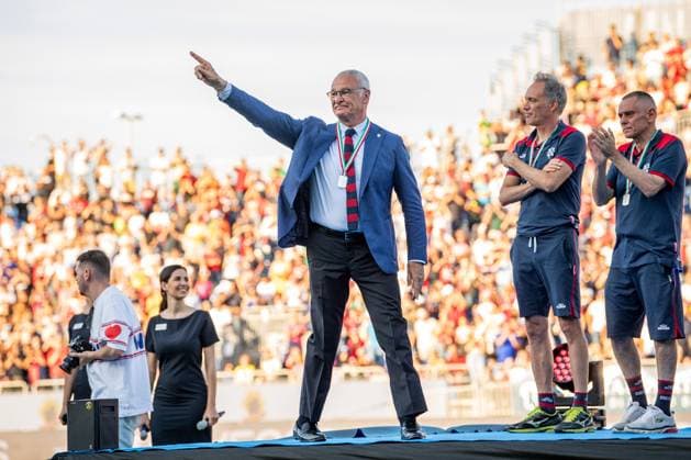 Sport Themen der Woche KW24 Claudio Ranieri Mister of Cagliari Calcio during Cagliari award ceremony for promotion to Serie A, Other in Cagliari, Italy, June 12 2023  Copyright: xLuigixCanu LiveMediax xipa-agencx xLivexMediax 0 IPA_IPA38585661