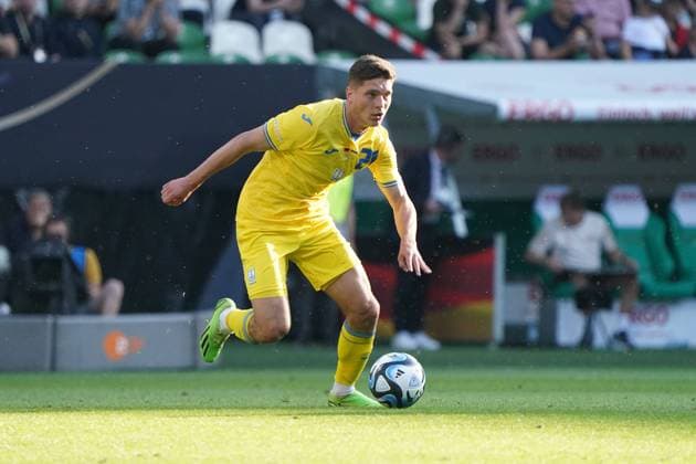 National team, football, men, international, friendly, test match, Germany Ukraine 12 06 2023, Weserstadion Bremen Heorhiy Sudakov Ukraine, action, single image,