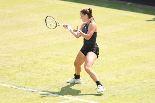 Mandatory Credit: Photo by Ryan Browne Shutterstock (13961283f) Jodie Burrage of Great Britain . Rothesay Open, Day Two, Tennis, Nottingham Tennis Centre, Nottingham, UK - 13 Jun 2023 Rothesay Open, Day Two, Tennis, Nottingham Tennis Centre, Nottingham, UK - 13 Jun 2023 Copyright: xRyanxBrowne Shutterstockx 13961283f