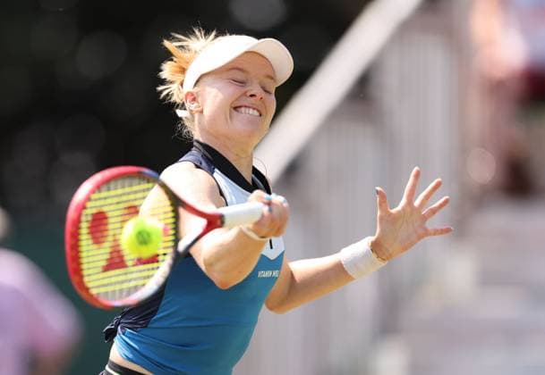 Mandatory Credit: Photo by Ryan Browne Shutterstock (13961283v) Harriet Dart of Great Britain. Rothesay Open, Day Two, Tennis, Nottingham Tennis Centre, Nottingham, UK - 13 Jun 2023 Rothesay Open, Day Two, Tennis, Nottingham Tennis Centre, Nottingham, UK - 13 Jun 2023 Copyright: xRyanxBrowne Shutterstockx 13961283v