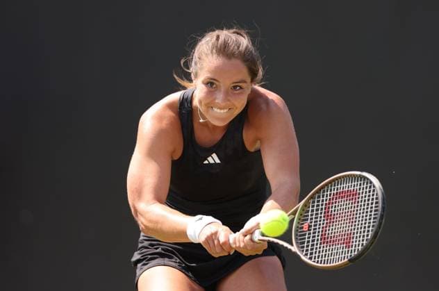 Mandatory Credit: Photo by Ryan Browne Shutterstock (13961283az) Jodie Burrage of Great Britain. Rothesay Open, Day Two, Tennis, Nottingham Tennis Centre, Nottingham, UK - 13 Jun 2023 Rothesay Open, Day Two, Tennis, Nottingham Tennis Centre, Nottingham, UK - 13 Jun 2023 Copyright: xRyanxBrowne Shutterstockx 13961283az
