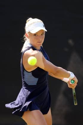 Mandatory Credit: Photo by Ryan Browne Shutterstock (13961283bj) Katie Swan of Great Britain. Rothesay Open, Day Two, Tennis, Nottingham Tennis Centre, Nottingham, UK - 13 Jun 2023 Rothesay Open, Day Two, Tennis, Nottingham Tennis Centre, Nottingham, UK - 13 Jun 2023 Copyright: xRyanxBrowne Shutterstockx 13961283bj