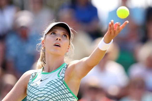Mandatory Credit: Photo by Ryan Browne Shutterstock (13961283bn) Katie Boulter of Great Britain. Rothesay Open, Day Two, Tennis, Nottingham Tennis Centre, Nottingham, UK - 13 Jun 2023 Rothesay Open, Day Two, Tennis, Nottingham Tennis Centre, Nottingham, UK - 13 Jun 2023 Copyright: xRyanxBrowne Shutterstockx 13961283bn