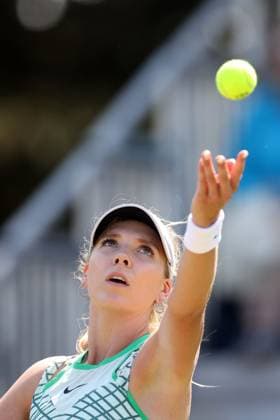 Mandatory Credit: Photo by Ryan Browne Shutterstock (13961283bp) Katie Boulter of Great Britain. Rothesay Open, Day Two, Tennis, Nottingham Tennis Centre, Nottingham, UK - 13 Jun 2023 Rothesay Open, Day Two, Tennis, Nottingham Tennis Centre, Nottingham, UK - 13 Jun 2023 Copyright: xRyanxBrowne Shutterstockx 13961283bp