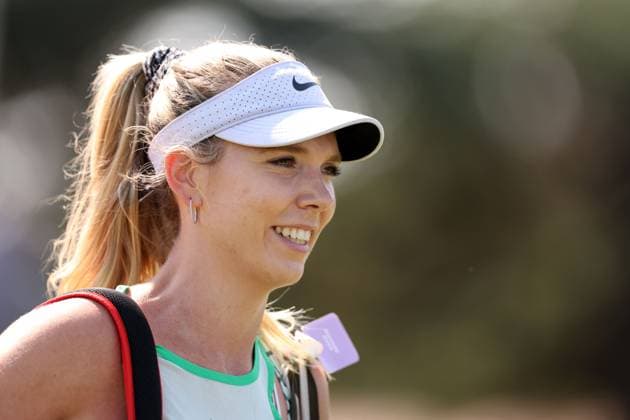 Mandatory Credit: Photo by Ryan Browne Shutterstock (13961283br) Katie Boulter of Great Britain. Rothesay Open, Day Two, Tennis, Nottingham Tennis Centre, Nottingham, UK - 13 Jun 2023 Rothesay Open, Day Two, Tennis, Nottingham Tennis Centre, Nottingham, UK - 13 Jun 2023 Copyright: xRyanxBrowne Shutterstockx 13961283br