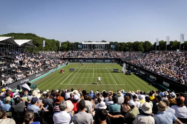 ROSMALEN - Celine Naef (SUI) in action against Venus Williams (USA) on the second day of the Libema Open tennis tournament in Rosmalen. AP SANDER KING xVIxANPxSportx xxANPxIVx 471537346 originalFilename: 471537346.jpg