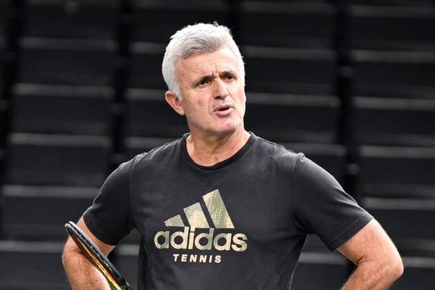 Rolex Paris Masters Apostolos Tsitsipas, father and coach of Stefanos Tsitsipas during the Rolex Paris Masters, ATP, Tennis Herren Masters 1000 tennis tournament, on October 30, 2022 at Accor Arena in Paris, France. Photo by Victor Joly ABACAPRESS.COM Paris France  Copyright: xJolyxVictor ABACAx 829983_087 JolyxVictor ABACAx 829983_087