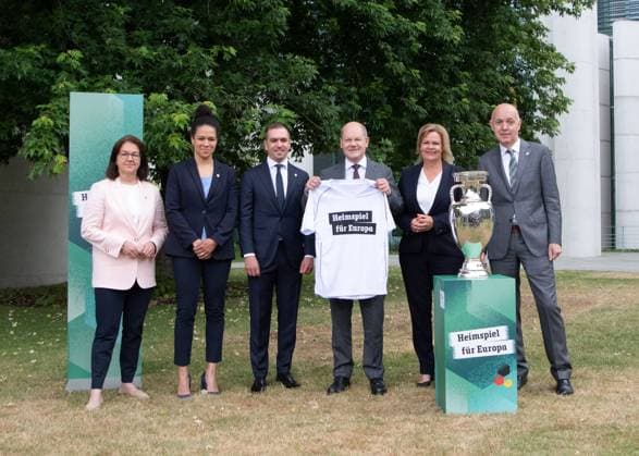 Football, EURO 2024, Press Event with Olaf Scholz