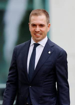 Tournament Director EURO 2024 Philipp Lahm, Germany, Berlin, Federal Chancellery, picture session of Chancellor Scholz and Federal Minister Faeser with representatives of the DFB on the occasion of the European Football Championship 2024 in Germany.