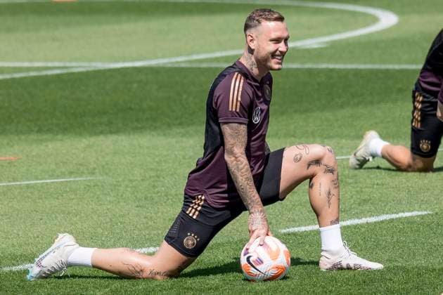 National Football Team Men Training, DFB Campus, Frankfurt, 14 06 2023 David Raum German National Football Team , Training DFB Men, Frankfurt, DFB Campus, 14 6 2023 Copyright: xBEAUTIFULxSPORTS Gawlikx