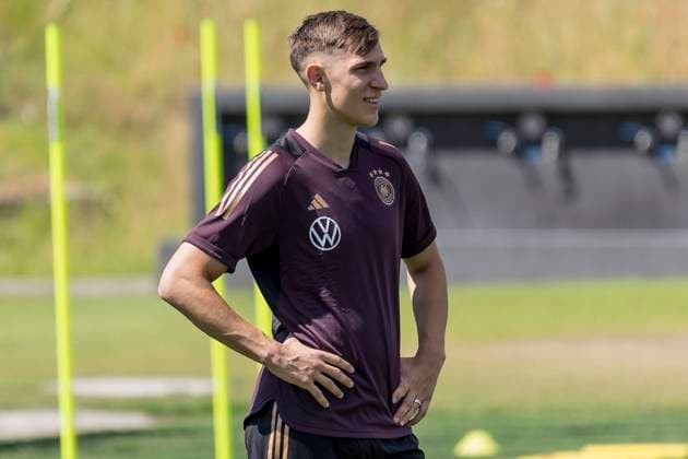 National Football Team Men Training, DFB Campus, Frankfurt, 14 06 2023 Nico Schlotterbeck German National Football Team , Training DFB Men, Frankfurt, DFB Campus, 14 6 2023 Copyright: xBEAUTIFULxSPORTS Gawlikx