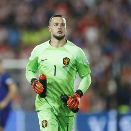 ROTTERDAM, 14-06-2023 , Stadium de Kuip, Nations League semi final 2022 2023 between Netherlands and Croatia. Netherlands goalkeeper Justin Bijlow Netherlands - Croatia  x21329550x Copyright: