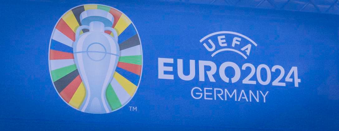 UEFA EURO 2024 VOLUNTEER LAUNCH on 14 06 2023 at the Football Museum in Dortmund Logo of Euro2024