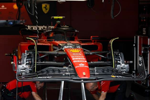Scuderia Ferrari SF-23, mechanical detail mechanic, mecanicien, mechanics during the Formula 1 Pirelli Grand Prix du Canada, 8th round of the 2023 Formula One World Championship, WM, Weltmeisterschaft from June 16 to 18, 2023 on the Circuit Gilles Villeneuve, in MontrÃ al, Canada - F1 - CANADIAN GRAND PRIX 2023 DPPI Panoramic  00123020__R3_9694