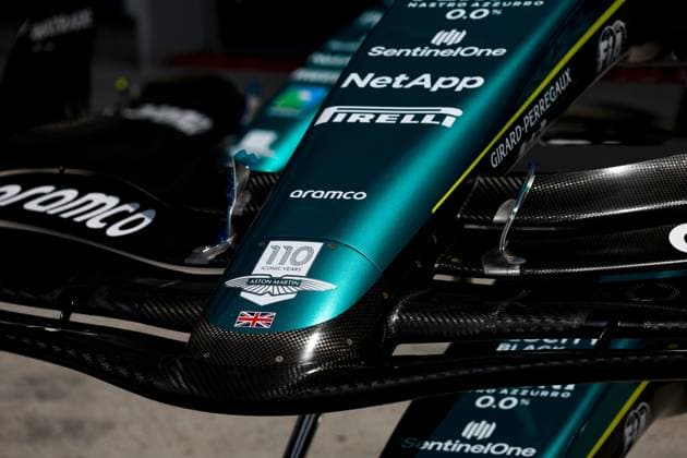 Aston Martin AMR23 front wings, F1 Grand Prix of Canada at Circuit Gilles Villeneuve on June 15, 2023 in Montreal, Canada Photo by HOCH ZWEI Montreal Canada