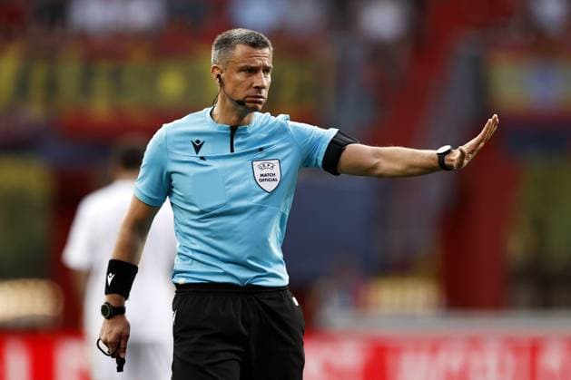 ENSCHEDE - Referee Slavko Vincic during the UEFA Nations League semi-final match between Spain and Italy at Stadion De Grolsch Veste on June 15, 2023 in Enschede, Netherlands. ANP MAURICE VAN STEEN netherlands out - belgium out Enschede xVIxxIVx 471692451 originalFilename: 0260097552st.jpg