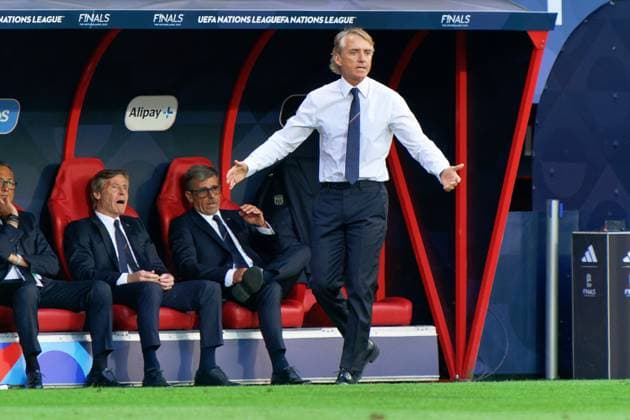 Roberto Mancini head coach of Italy during Semifinal - Spain vs Italy, football UEFA Nations League match in Enschede, Netherlands, June 15 2023  Copyright: xEmmanuelexMastrodonato IPAxSportx xLivexMediax 0 IPA_IPA38651097