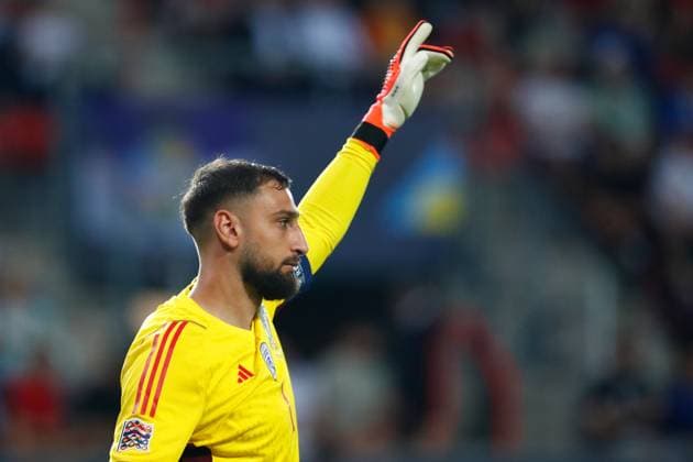 ENSCHEDE, 15-06-2023 , Stadium Grolsch Veste, Nations League semi final 2022 2023 between Spain and Italy, Italy goalkeeper Gianluigi Donnarumma Spain - Italy  x21338684x Copyright: