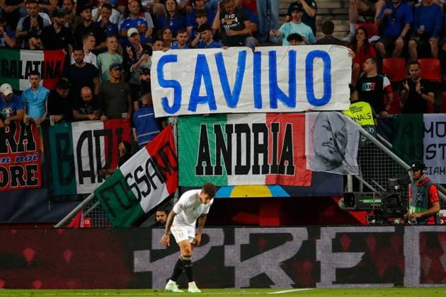 ENSCHEDE, 15-06-2023 , Stadium Grolsch Veste, Nations League semi final 2022 2023 between Spain and Italy, Italy supporters Spain - Italy  x21338765x Copyright: