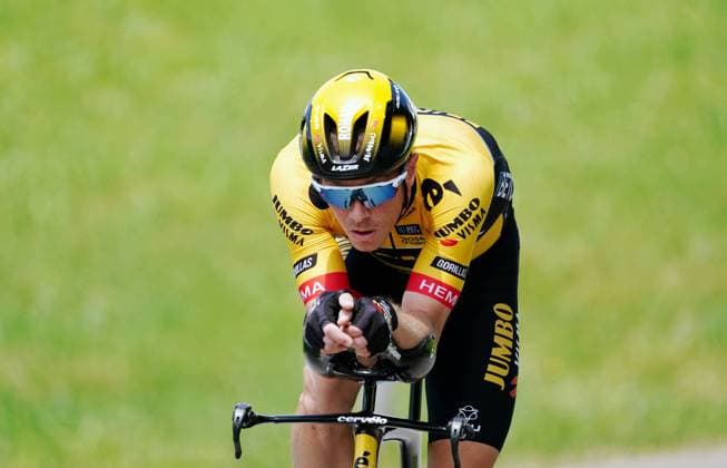 Photo Manuel Geisser 11 06 2023 Tour de Suisse 1 Stage Time Trial Einsiedeln Einsiedeln picture Rohan Dennis Team Jumbo Visma action single image
