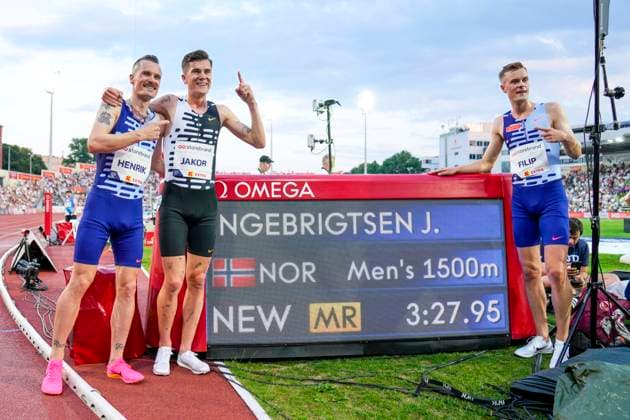 Bilder des Jahres 2023, Sport 06 Juni Sport Themen der Woche KW24 Sport Bilder des Tages Bislett Games 2023 Oslo 20230615. Jakob Ingebrigtsen deltar i 1500 meter under Diamond League Bislett Games 2023 pa Bislett Stadion. Foto: Fredrik Varfjell NTB Oslo Norge EDITORIAL USE ONLY. RESTRICTED USE FOR BETTING COMPANIES Ref:_SPOnewWHSVd_vM.jpg  Copyright: xFredrikxVarfjellx xNTBx