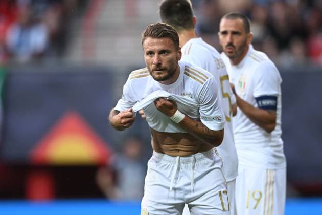 Ciro Immobile (Italy) during the UEFA Nations League 2022-2023 match between Spain 2-1 Italy at De Grolsh Veste Stadium on June 15, 2023 in Enschede, Netherlands. Noxthirdxpartyxsales  (221590048)