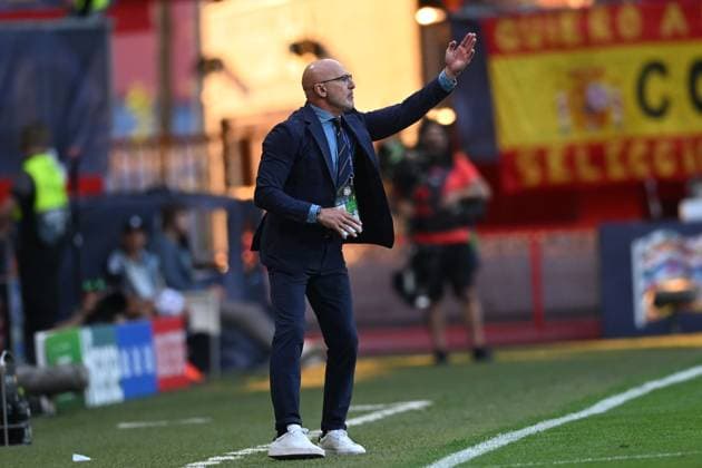 Luis de la Fuente Coach (Spain) during the UEFA Nations League 2022-2023 match between Spain 2-1 Italy at De Grolsh Veste Stadium on June 15, 2023 in Enschede, Netherlands. Noxthirdxpartyxsales  (221589885)