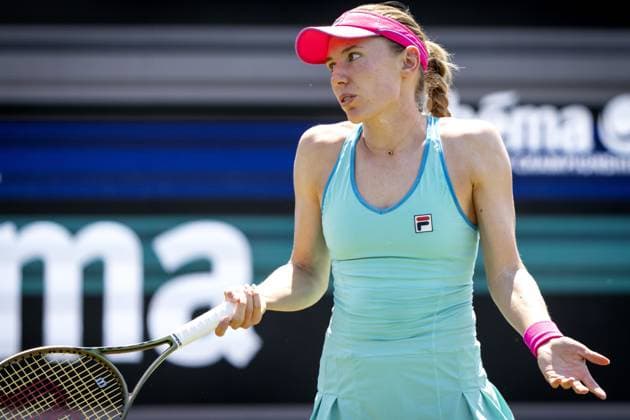 Tennis, WTA-Turnier in s Hertogenbosch ROSMALEN - Ekaterina Alexandrova (RUS) in action against Emina Bektas (USA) on the fifth day of the Libema Open tennis tournament in Rosmalen. AP SANDER KING xVIxANPxSportx xxANPxIVx 471745133 originalFilename: 471745133.jpg