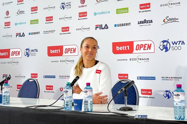 Sabine LISICKI GER Press Briefing, bett1open presented by ecotrans Group, Berlin, LTTC Rot Weiß Berlin, 16 06 2023, Copyright: xClaudioxGärtnerx