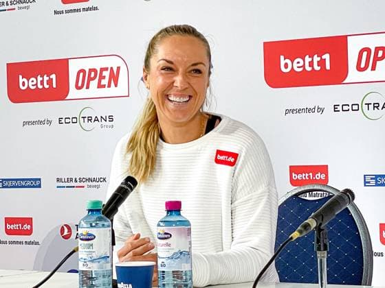 Sabine LISICKI GER Press Briefing, bett1open presented by ecotrans Group, Berlin, LTTC Rot Weiß Berlin, 16 06 2023, Copyright: xClaudioxGärtnerx